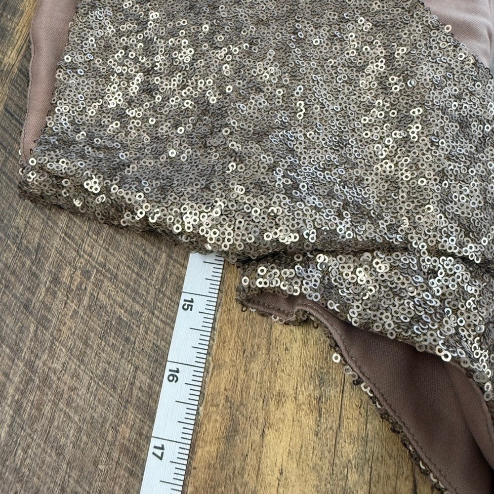 Tobi Sequin Crop Top Size S Short Sleeve Blouse Party Shimmer Fairy Coquette - Picture 5 of 10